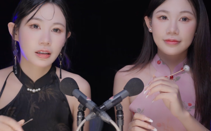 Misa喵老师_【4k_Hi_Res】双胞胎▷_呼吸与刮麦ASMR♡_双倍酸爽！1V259M百度盘