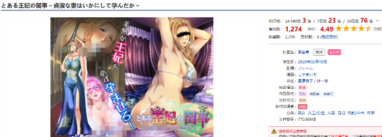 【拔作ADV】とある王妃の閨事～貞淑な妻はいかにして孕んだか～AI汉化版