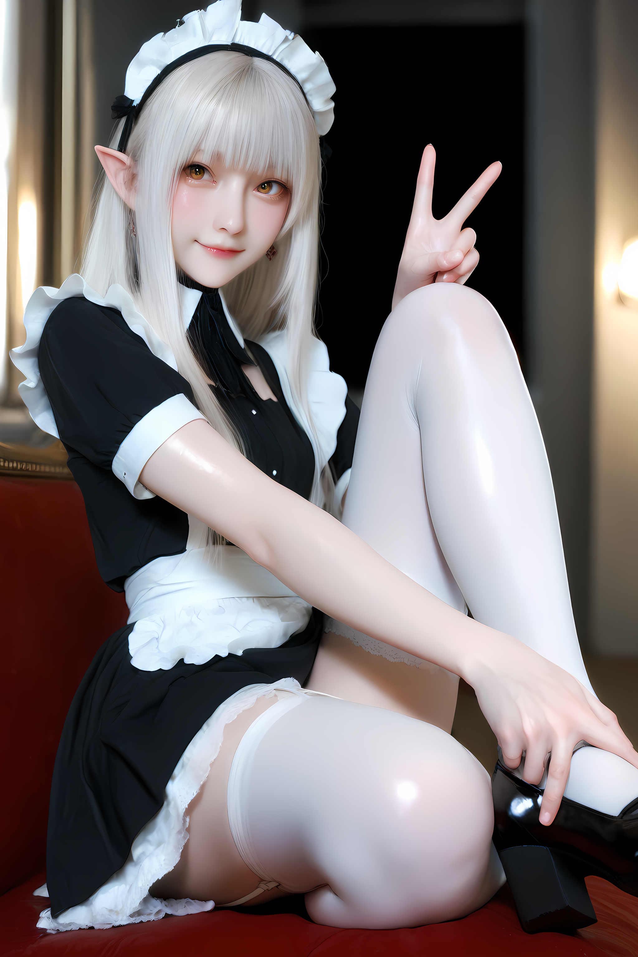 [AI动漫]（搬运至260329）小女仆【黑猫】【100P】【419MB百度云】
