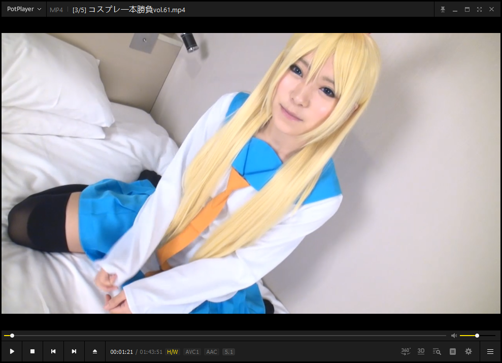 [コスプレ一本勝負vol.61] 「生出しで感じちゃう明るい敏感娘！『楽しくＨって気持ちイイ！』」[骑兵/1.9G]