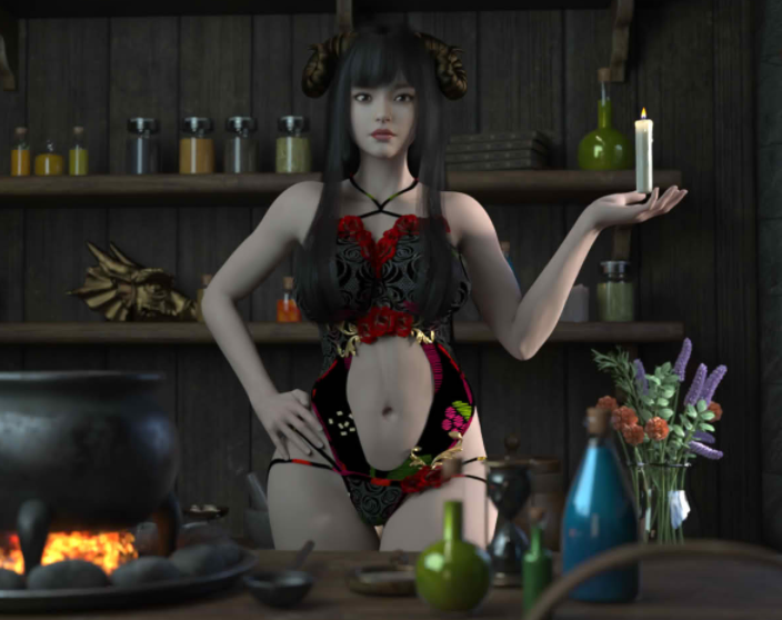 [欧美SLG/汉化]  顽皮的幽灵女孩 Cheeky Ghost Girl v0.12.1[PC+安卓/3.2G]