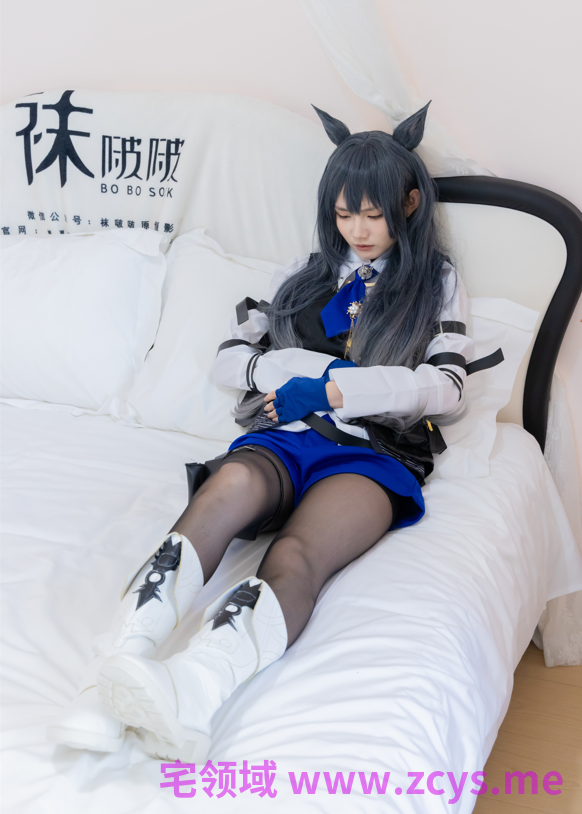 袜啵啵 675期 甜甜圈 明日方舟-缄默得克萨斯 白色短靴 【152P1V6.3G】