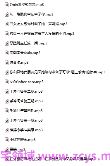 私欲X 手冲问答 音频合集 608M百度盘