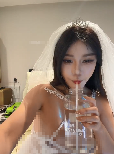 【linjianvhai】女神婚纱自慰