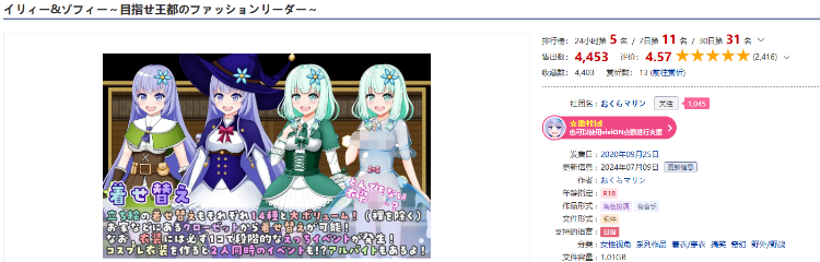 【日式RPG】イリィー&amp;ゾフィー～目指せ王都のファッションリーダー～Ver2.03 DL版[生肉]