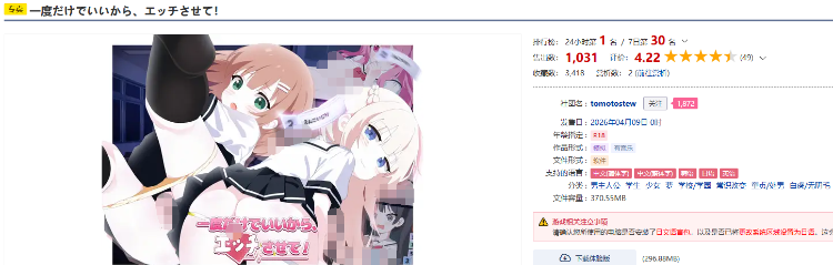 【互动SLG】一度だけでいいから、エッチさせて！DL官方中文版[新作]