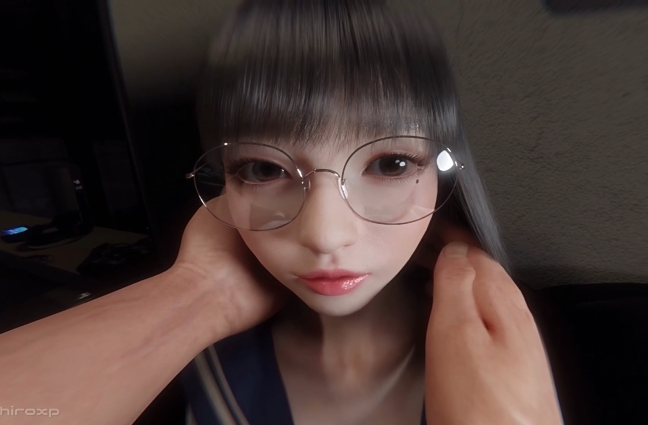 hiroxp 真面目そうな地味メガネ女子校生に熱いザーメンをぶっかける[270M]