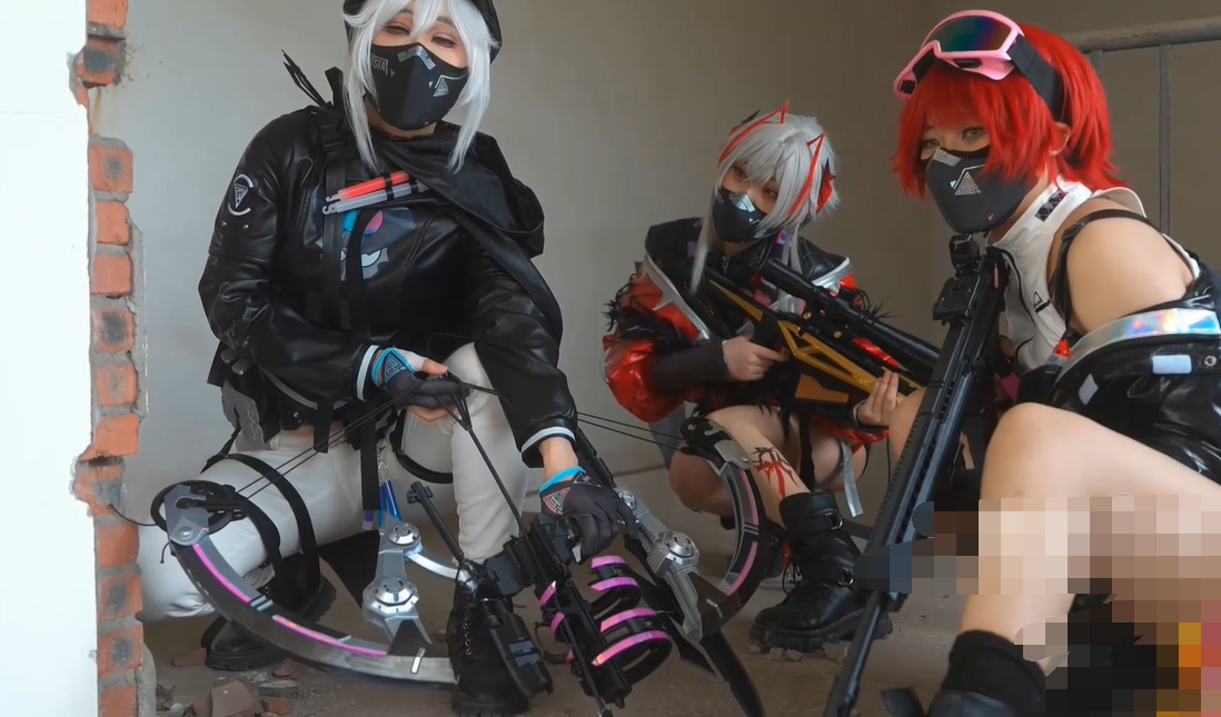 明纱悠子 三姐妹 露娜黑天际线、麦晓雯维什戴尔、佐娅能天使Cosplay 【3V5.33G】