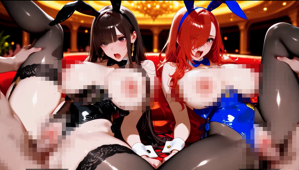 [ぬるぬるアニメ] 巨乳がぶるん揺れ！JKバニー210人と汗だく乱交中出しセックス！【116分】 【1V 4.74GB】