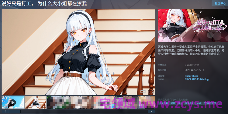 【互动SLG】说好只是打工， 为什么大小姐都在撩我 Ver1.0.1.50 Steam官方中文步兵版[新作]