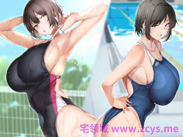 【ASMR】[简体中文版]爆乳游泳部对决！！赌上女友宝座的盛夏肉搏战
