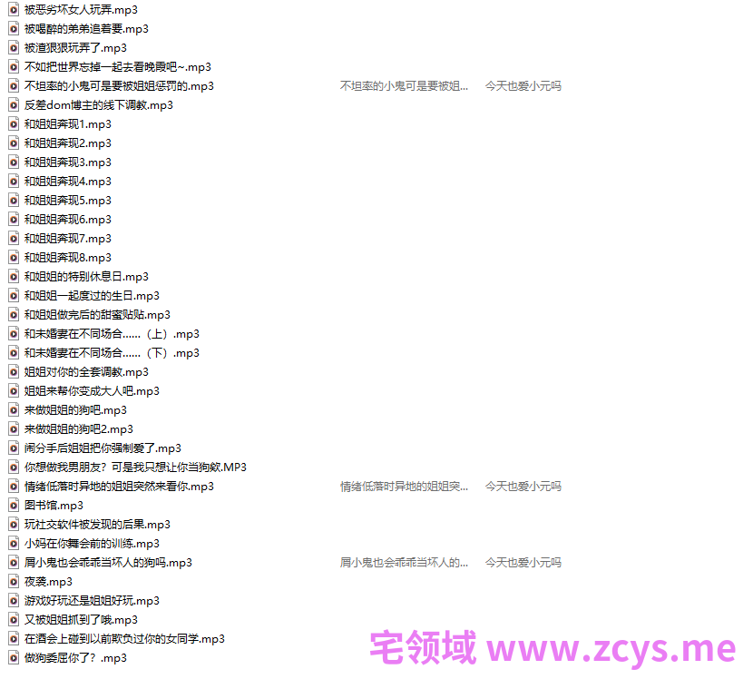 今天也爱小元吗 付费音声 三十五部合集 【35A927M】