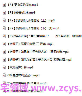 18R音频混搭 -洛萝贝 丰满生活指导老师+自甘堕落的美母 386M百度盘