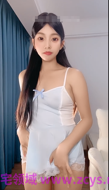 颜值浪妹【雪妹】纯白连衣裙，跳蛋自慰，掰穴展示