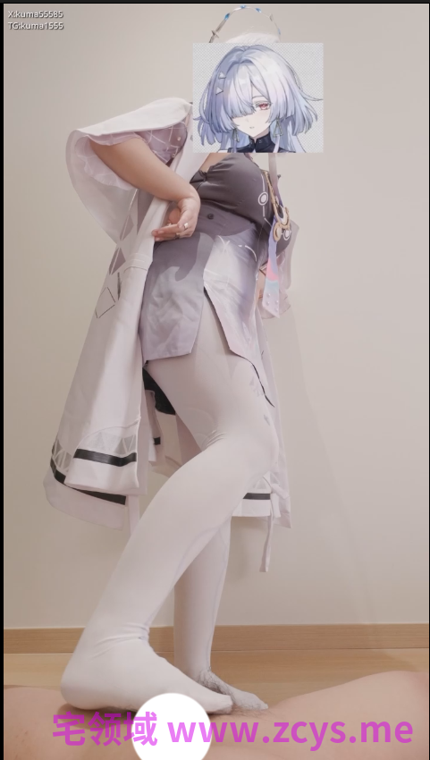 【新-足控】胖哒-鸣潮莫宁cos，清冷教授的白丝足交侍奉【1V】【273MBpikpak云盘】