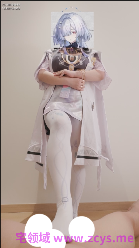 【新-足控】胖哒-鸣潮莫宁cos，清冷教授的白丝足交侍奉【1V】【273MBpikpak云盘】