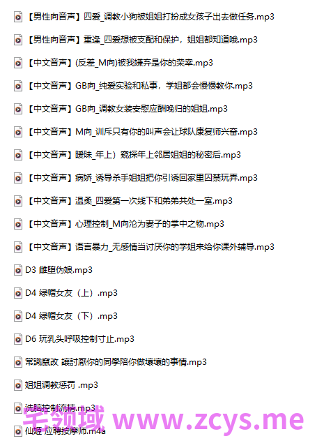 18R音频混搭  娆娆 姐姐调教惩罚 378M百度盘