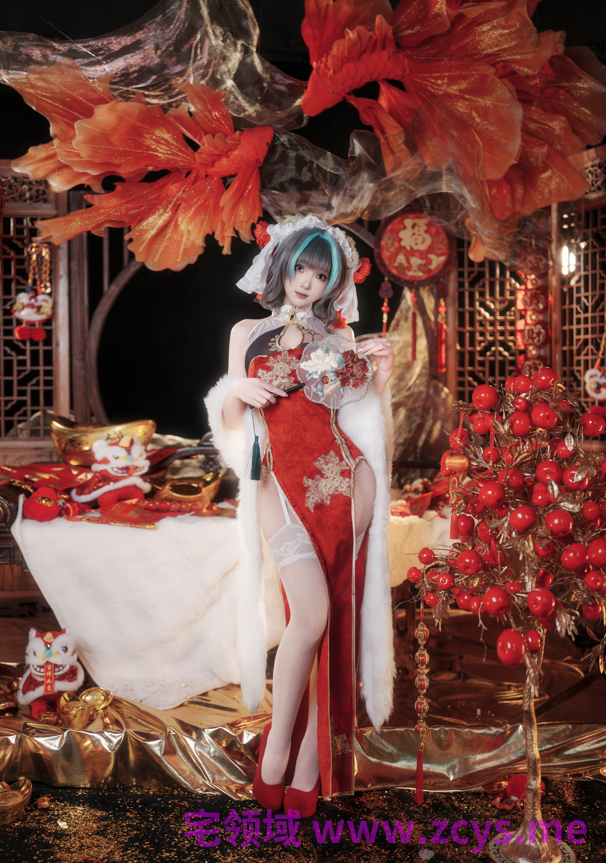 Bangni邦尼 - 碧蓝航线 柴郡新春旗袍 完整版【81P8V1.59G】