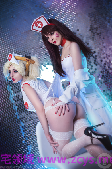 Mukha - Nurse D.Va &amp; Mercy 【49P 416MB】