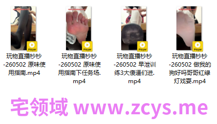 玩物直播杪杪-260502 四部合集【4V】【910MB百度云】