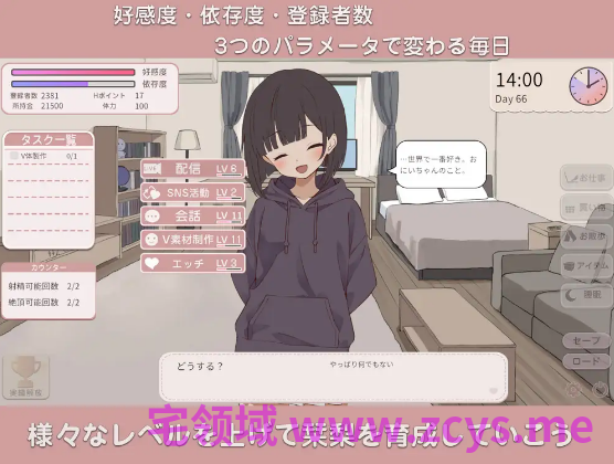 【互动SLG】突然同居した従姉妹はVTuberになるらしい-俺だけが知る秘密の素顔-DL版[新作][生肉]
