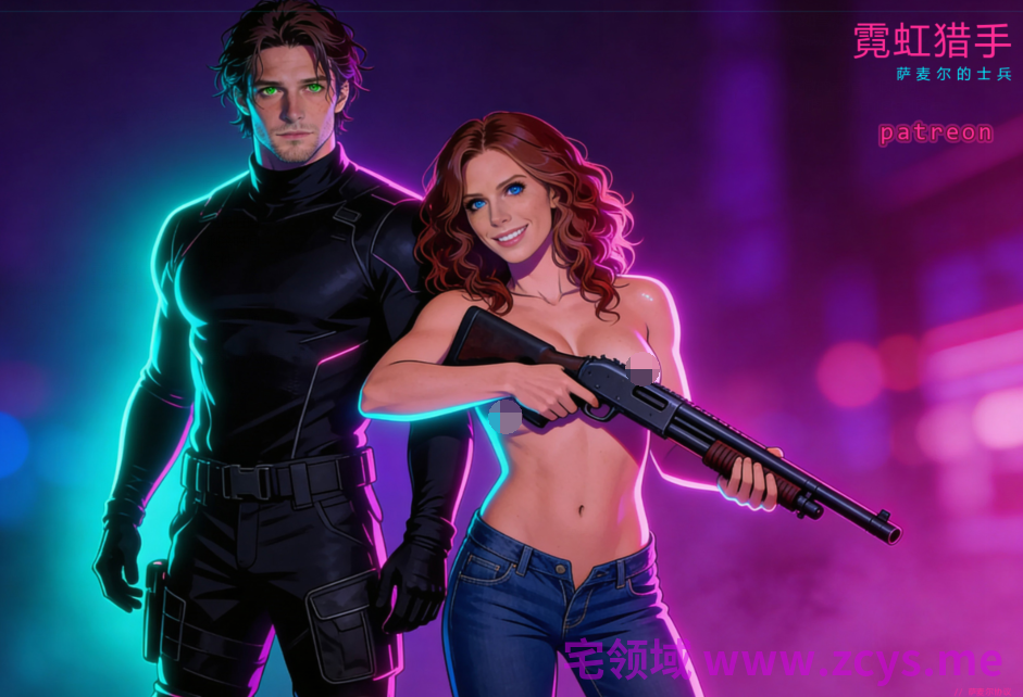 [欧美SLG/汉化] 霓虹猎人:撒麦尔的士兵 Neon Hunter Samael's Soldier v0.2 [PC+安卓/2G]
