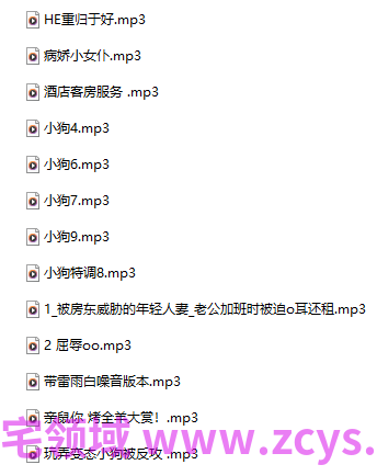 18R 音频混搭 秋水 迟早早 酒店客房服务+烛灵儿 病娇小女仆+露珀塔 554M百度盘