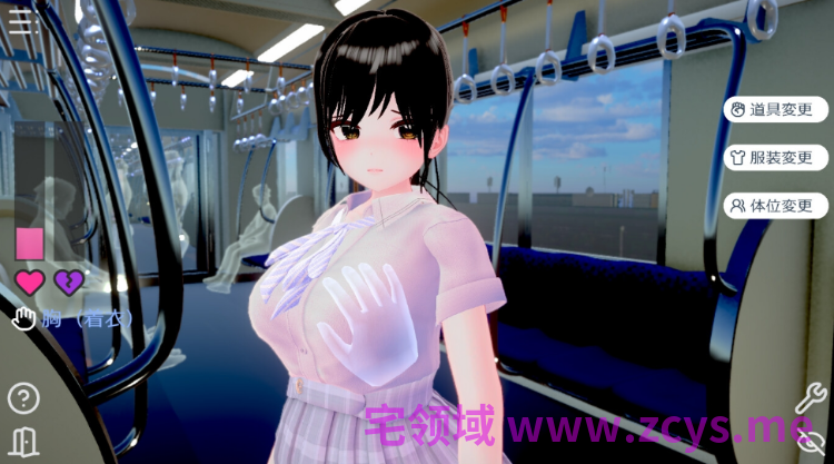 【互动SLG】[3D]ポニーテールJKは抗えない ～揺れる車窓で優等生が快感に堕ちる、秘密のおさわり開発～Ver1.1.0 DL版[生肉]