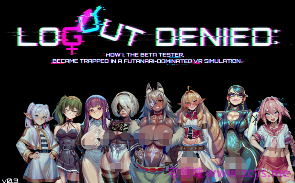 [欧美SLG/汉化] 无法登出：扶她VR支配 Logout Denied v0.3 [PC+安卓/1.6G]