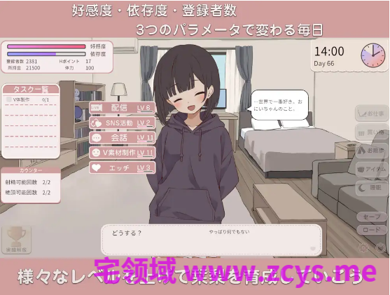 【互动SLG】突然同居した従姉妹はVTuberになるらしい-俺だけが知る秘密の素顔-Ver1.06 DL版[生肉]