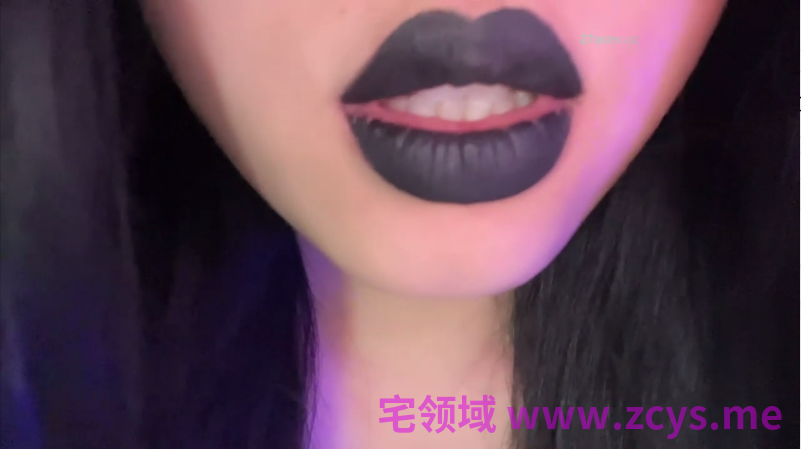 NO.2075 梨落ASMR 黑唇亲吻舔屏 1V