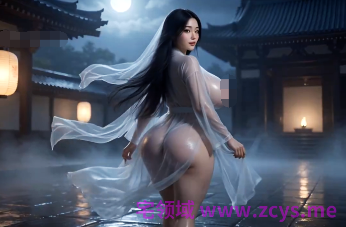 巨乳妖狐 白纱半透入寺，巨乳诱高僧破戒[570M]