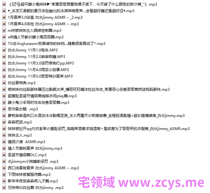 白水 r18音频大合集 【29A1.2G】