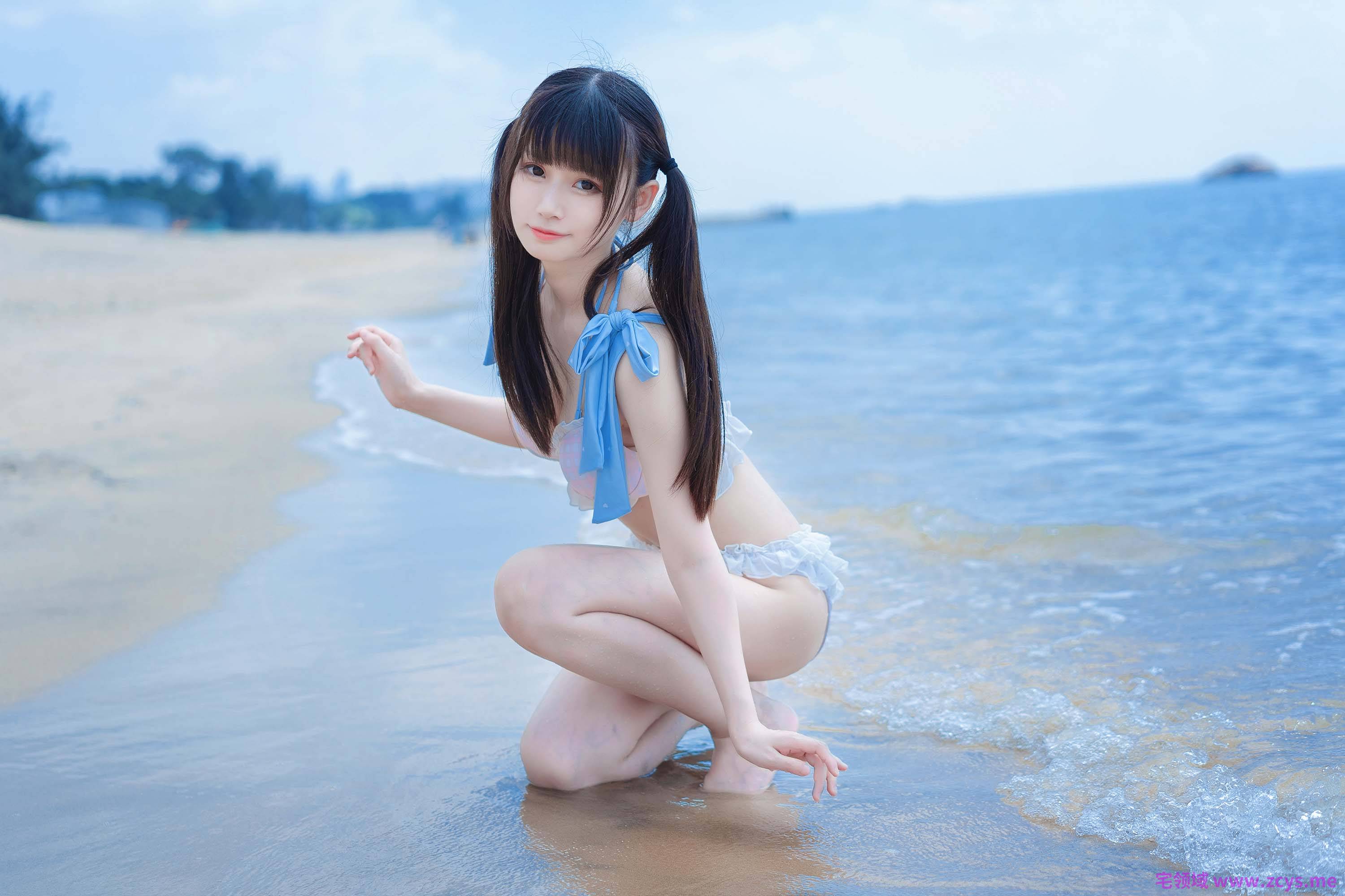【新】B站UP猫大人-猫猫の白丝水着【48P】【314MBpikpak云盘】