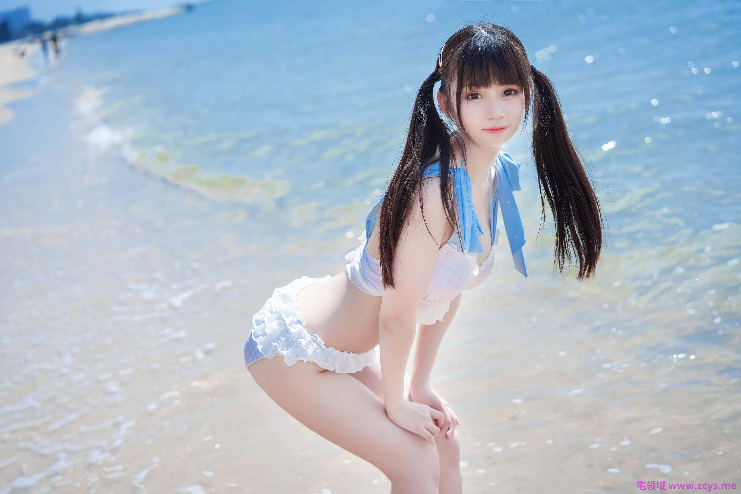 【新】B站UP猫大人-猫猫の白丝水着【48P】【314MBpikpak云盘】