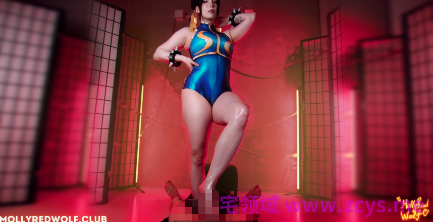 毛妹大奶Coser【Mollyredwolf】Cosplay 春丽 精油玉足 股交榨精 骑乘性爱 侧入中出 【1V 2.05GB】
