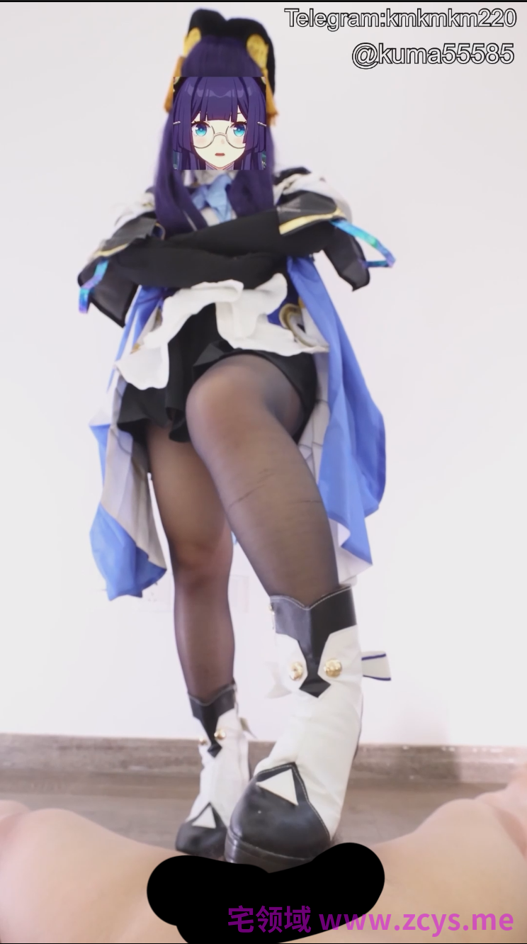 【新-足控】胖哒-崩坏星穹铁道cos，佩拉黑丝小皮靴足交【1V】【352MBpikpak云盘】