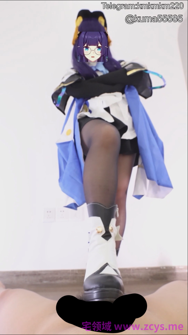 【新-足控】胖哒-崩坏星穹铁道cos，佩拉黑丝小皮靴足交【1V】【352MBpikpak云盘】