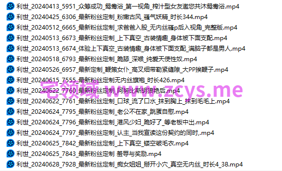 NO.2642 抖娘 利世 粉丝定制小视频 16V 2.38G