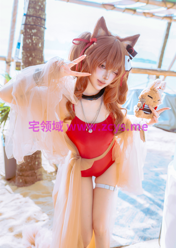 Tsuki_月隐 NO.004 安杰丽娜泳装 【44P413M】
