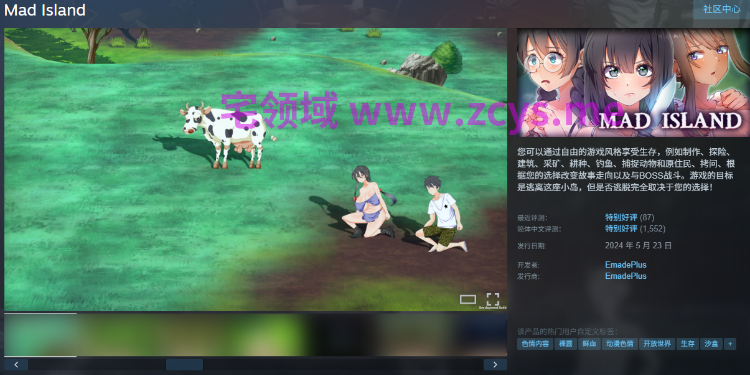 【自由沙盒ACT+SLG】生存游戏 Mad Island Ver0.5.11.5[beta] Steam官方中文版