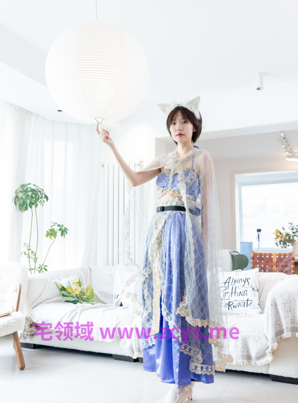 [BoBoSocks袜啵啵] NO.722 小甜豆 白丝蓝色汉服小狐娘 【167P1V6.67G】