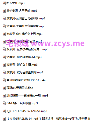 18R音频混搭 洛萝贝 御姐女主播+酒吧勾引口交+骚话BGM+诛仙5马背交欢 1.08G百度盘