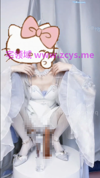 推特福利姬 月色 cos西施游龙清影 水晶假屌白丝骑乘