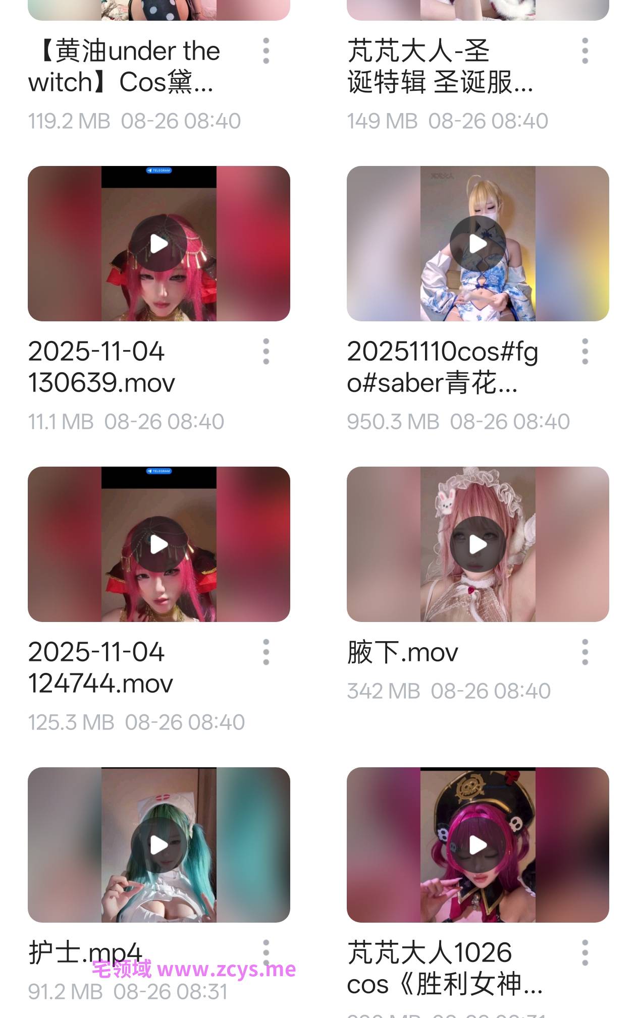 芃芃大人自收藏【多v/ 13g】