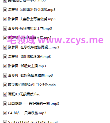 18R音频混搭 洛萝贝 御姐女主播+酒吧勾引口交+骚话BGM+诛仙5马背交欢 1.08G百度盘